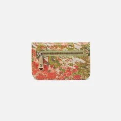Jill Mini Card Case In Printed Leather - Tropic Print 5 Jill Mini Card Case In Printed Leather - Tropic Print -Hobo Sales Store VI 32524TRPC 03