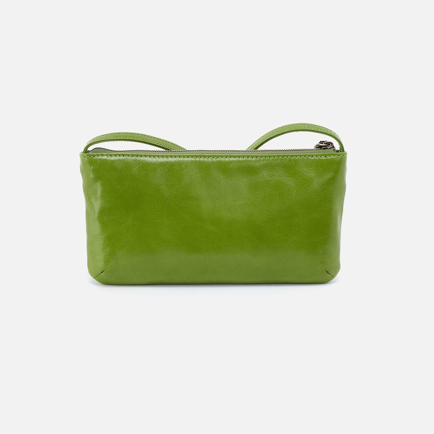 Cara Crossbody In Polished Leather - Garden Green 4 Cara Crossbody In Polished Leather - Garden Green - Image 4