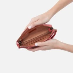 Zenith Wristlet In Polished Leather - Cherry Blossom 6 Zenith Wristlet In Polished Leather - Cherry Blossom -Hobo Sales Store VI 32526CHBL 03