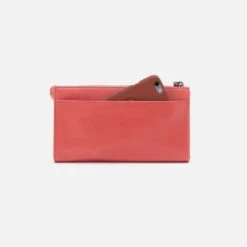 Zenith Wristlet In Polished Leather - Cherry Blossom 7 Zenith Wristlet In Polished Leather - Cherry Blossom -Hobo Sales Store VI 32526CHBL 04