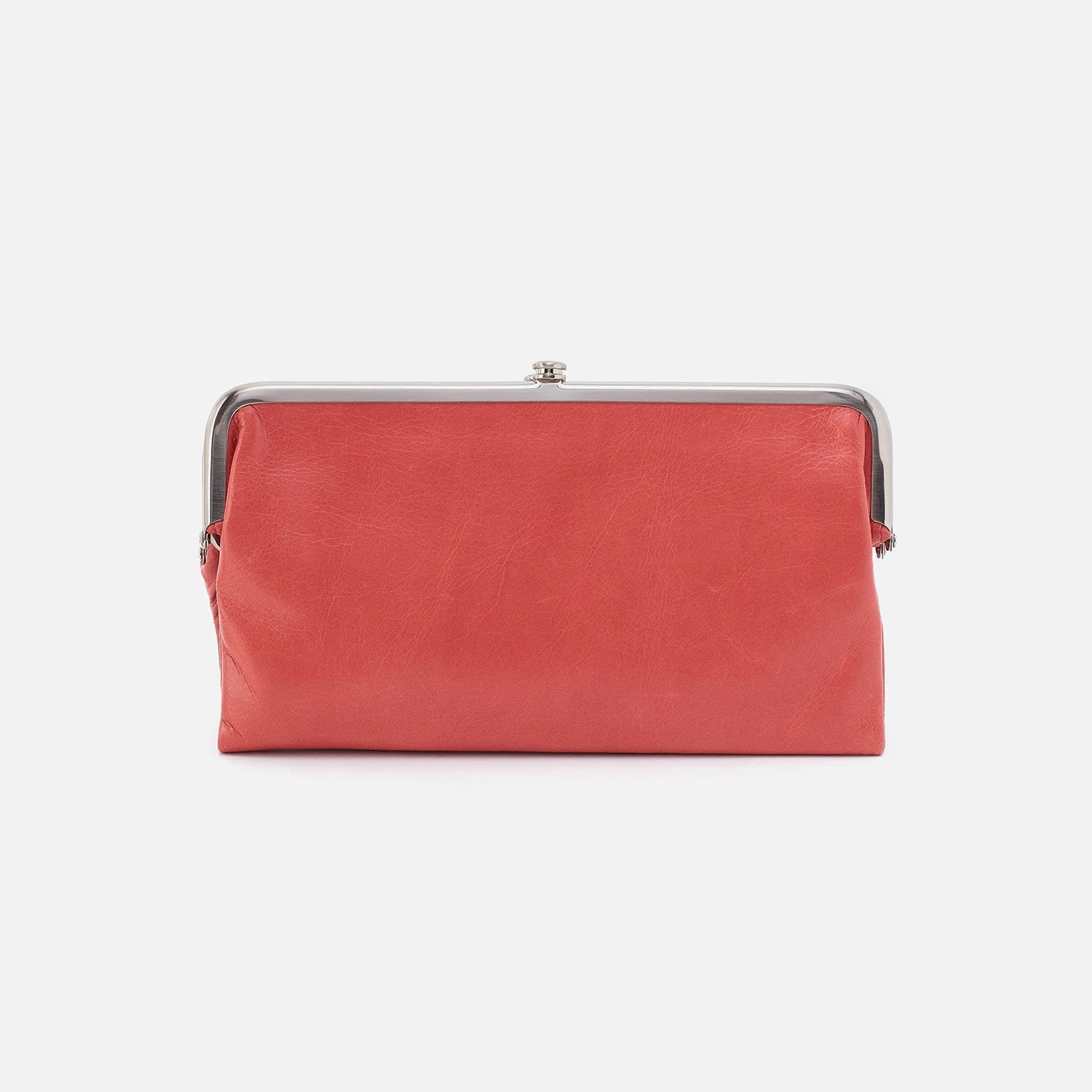 Lauren Clutch-Wallet In Polished Leather - Cherry Blossom 7 Lauren Clutch-Wallet In Polished Leather - Cherry Blossom - Image 7