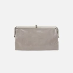 Lauren Clutch-Wallet In Polished Leather - Driftwood