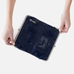 Lauren Clutch-Wallet In Polished Leather - Nightshade -Hobo Sales Store VI 3385NSHD 02