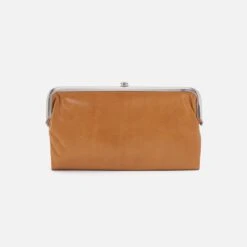 Lauren Clutch-Wallet In Polished Leather - Natural -Hobo Sales Store VI 3385NTRL 06