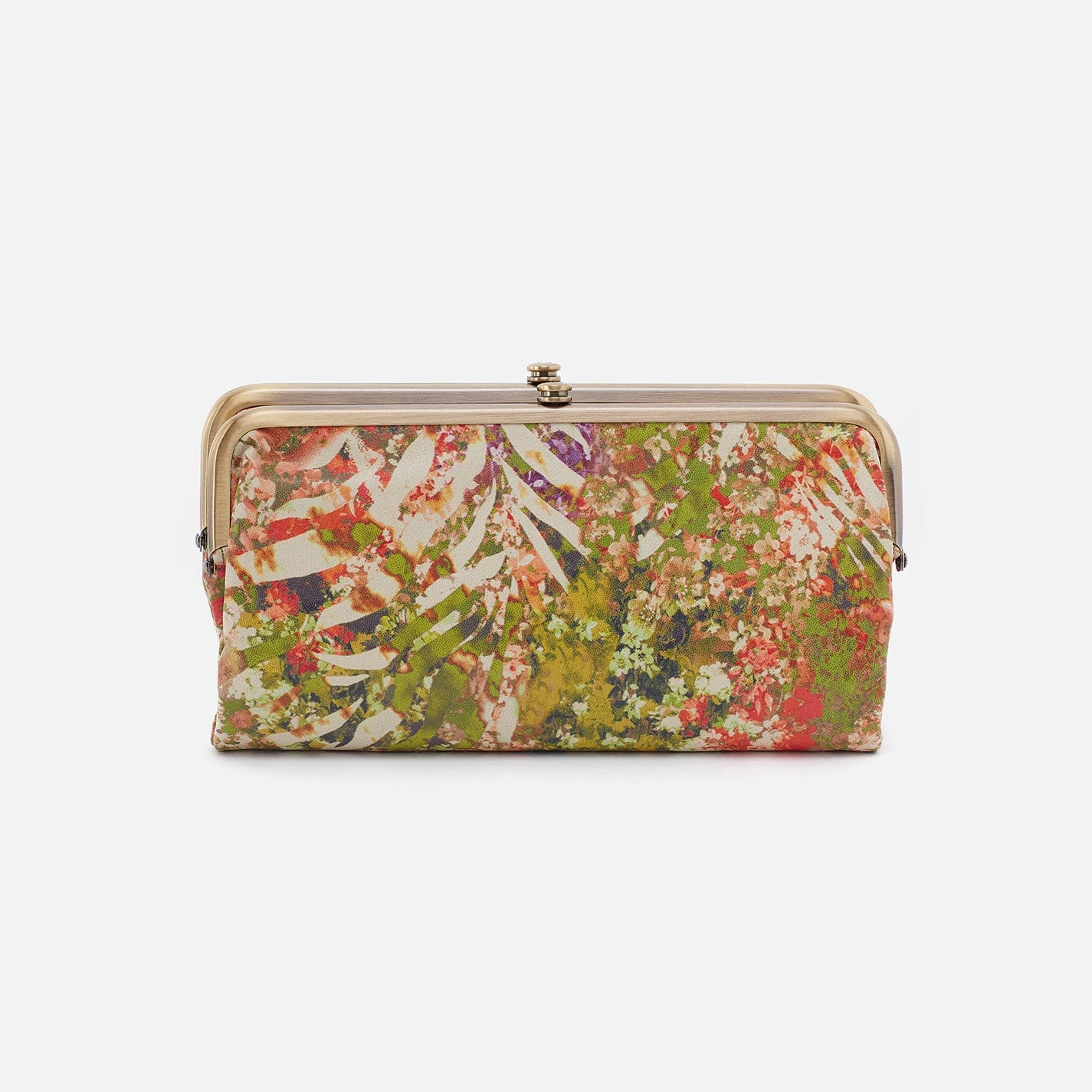Lauren Clutch-Wallet In Printed Leather - Tropic Print 1 Lauren Clutch-Wallet In Printed Leather - Tropic Print