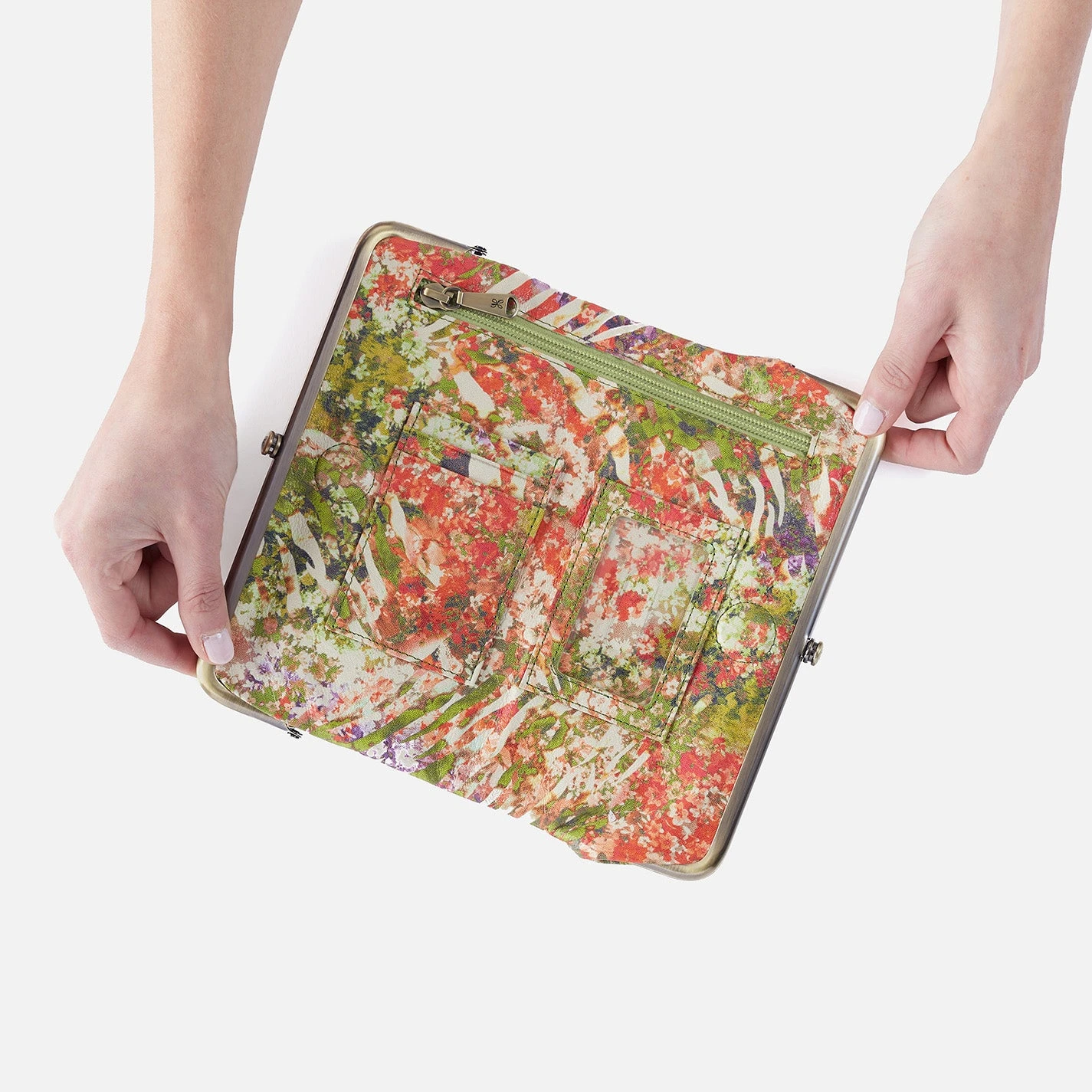 Lauren Clutch-Wallet In Printed Leather - Tropic Print 4 Lauren Clutch-Wallet In Printed Leather - Tropic Print - Image 4