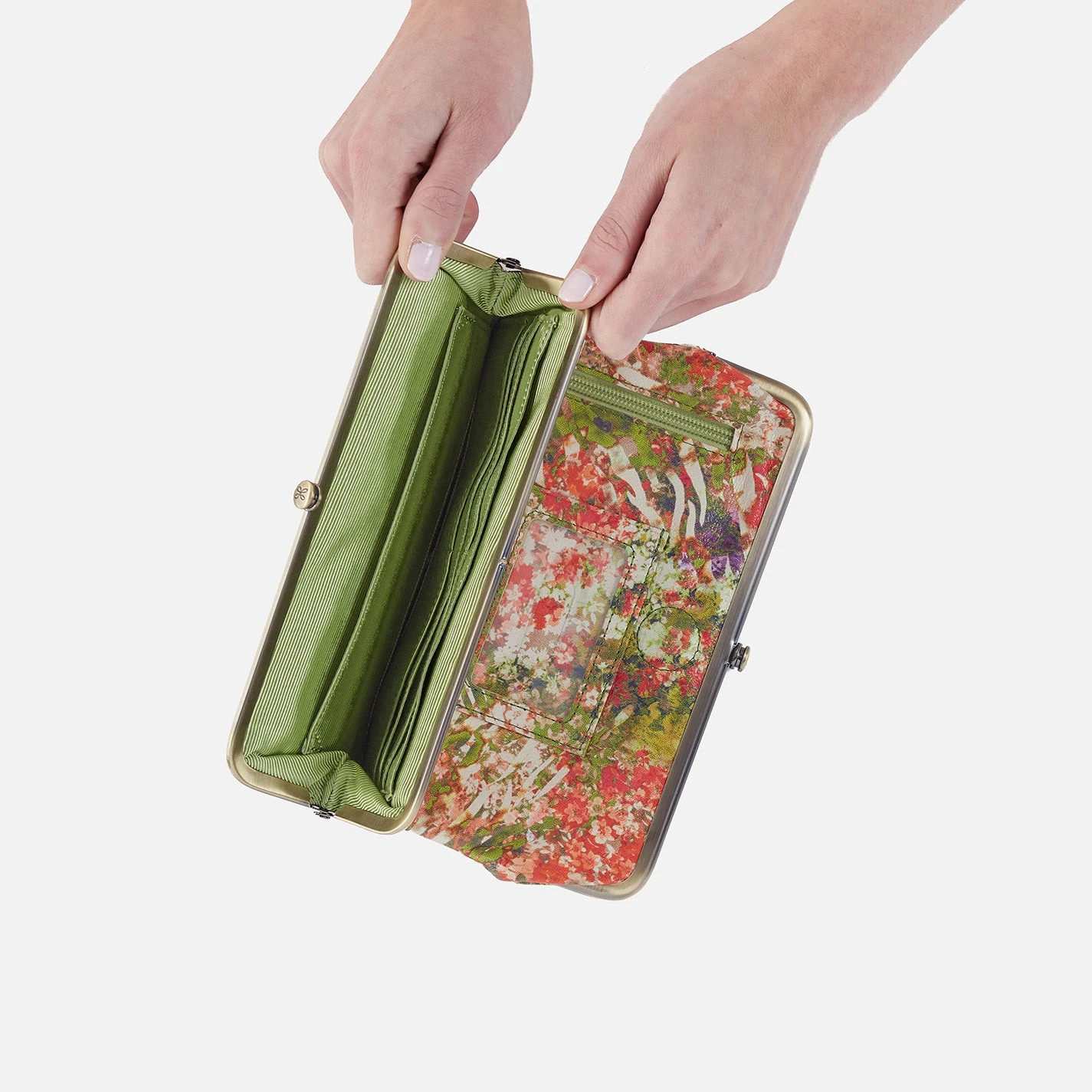Lauren Clutch-Wallet In Printed Leather - Tropic Print 6 Lauren Clutch-Wallet In Printed Leather - Tropic Print - Image 6