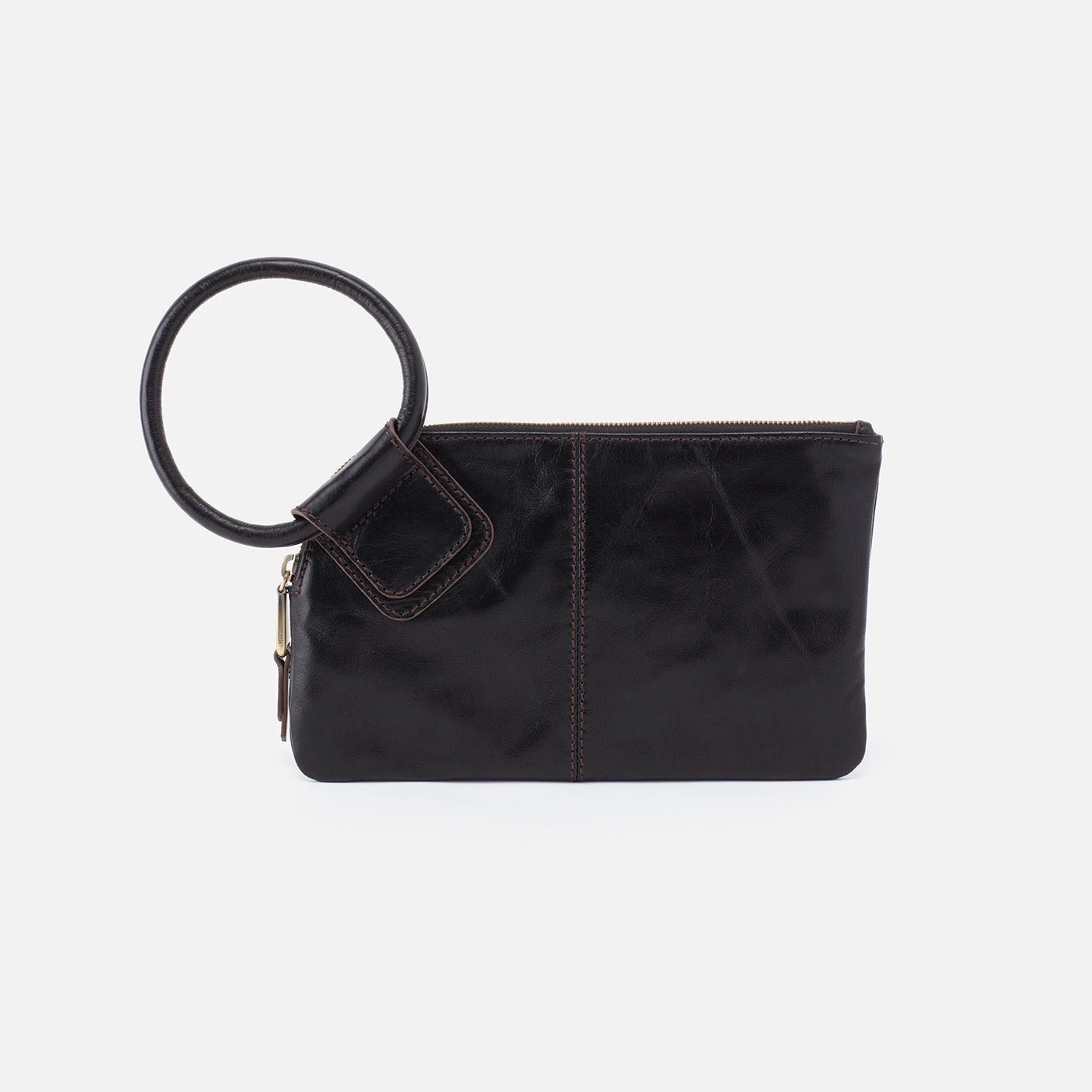Sable Wristlet In Polished Leather - Black 1 Sable Wristlet In Polished Leather - Black