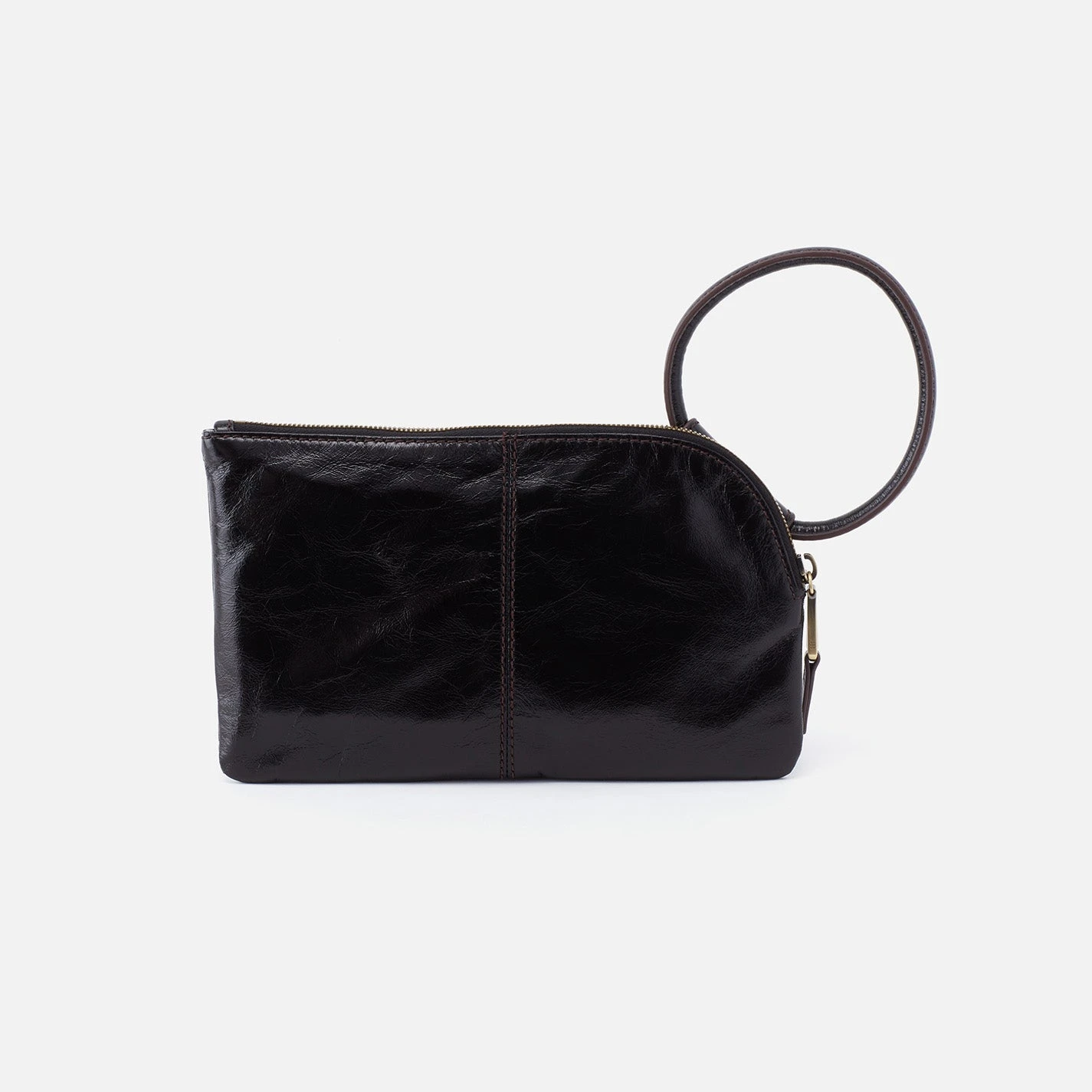 Sable Wristlet In Polished Leather - Black 6 Sable Wristlet In Polished Leather - Black - Image 6