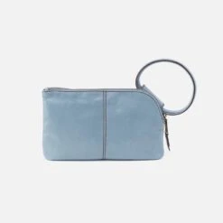 Sable Wristlet In Polished Leather - Cornflower -Hobo Sales Store VI 35036CFLW 04
