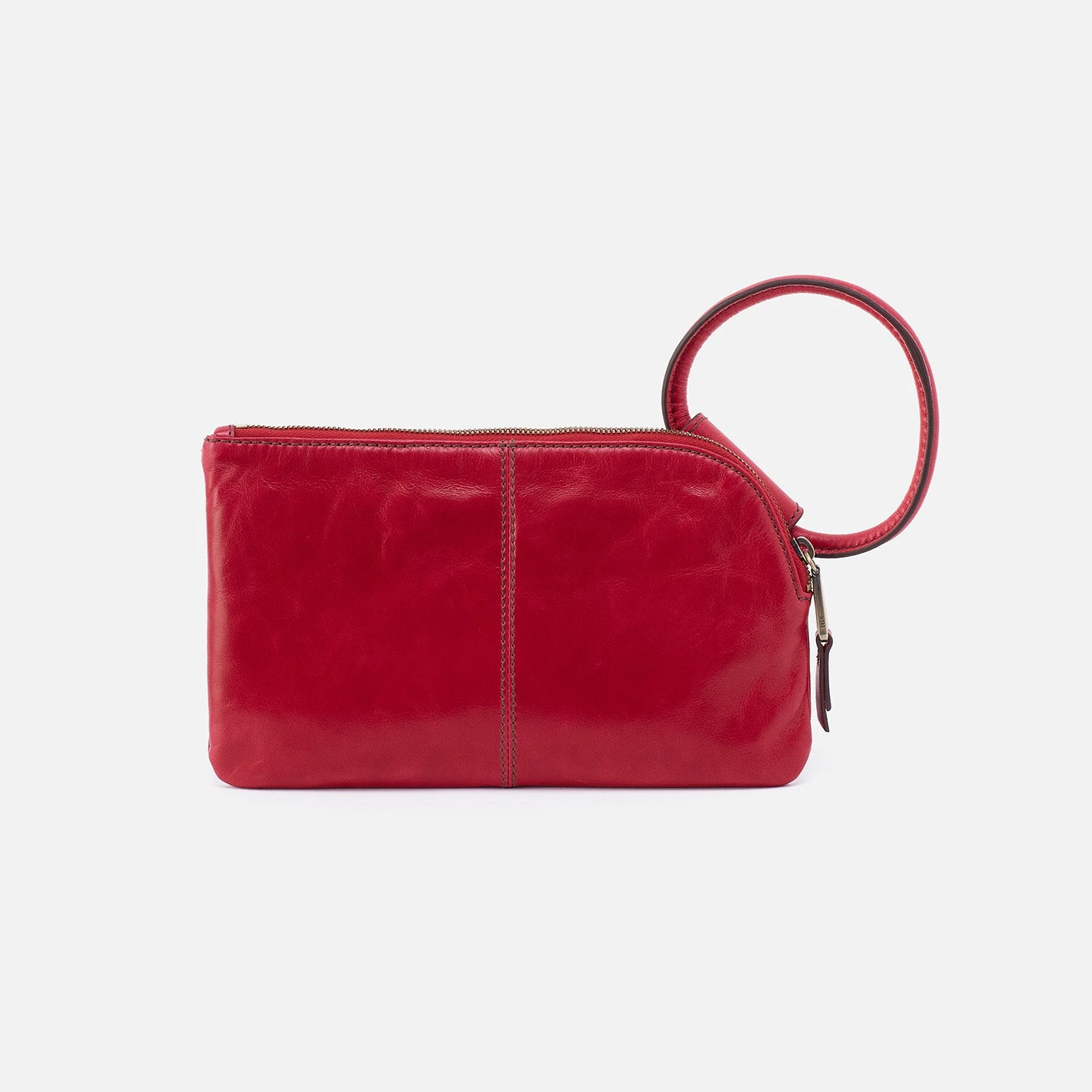 Sable Wristlet In Polished Leather - Claret 5 Sable Wristlet In Polished Leather - Claret - Image 5