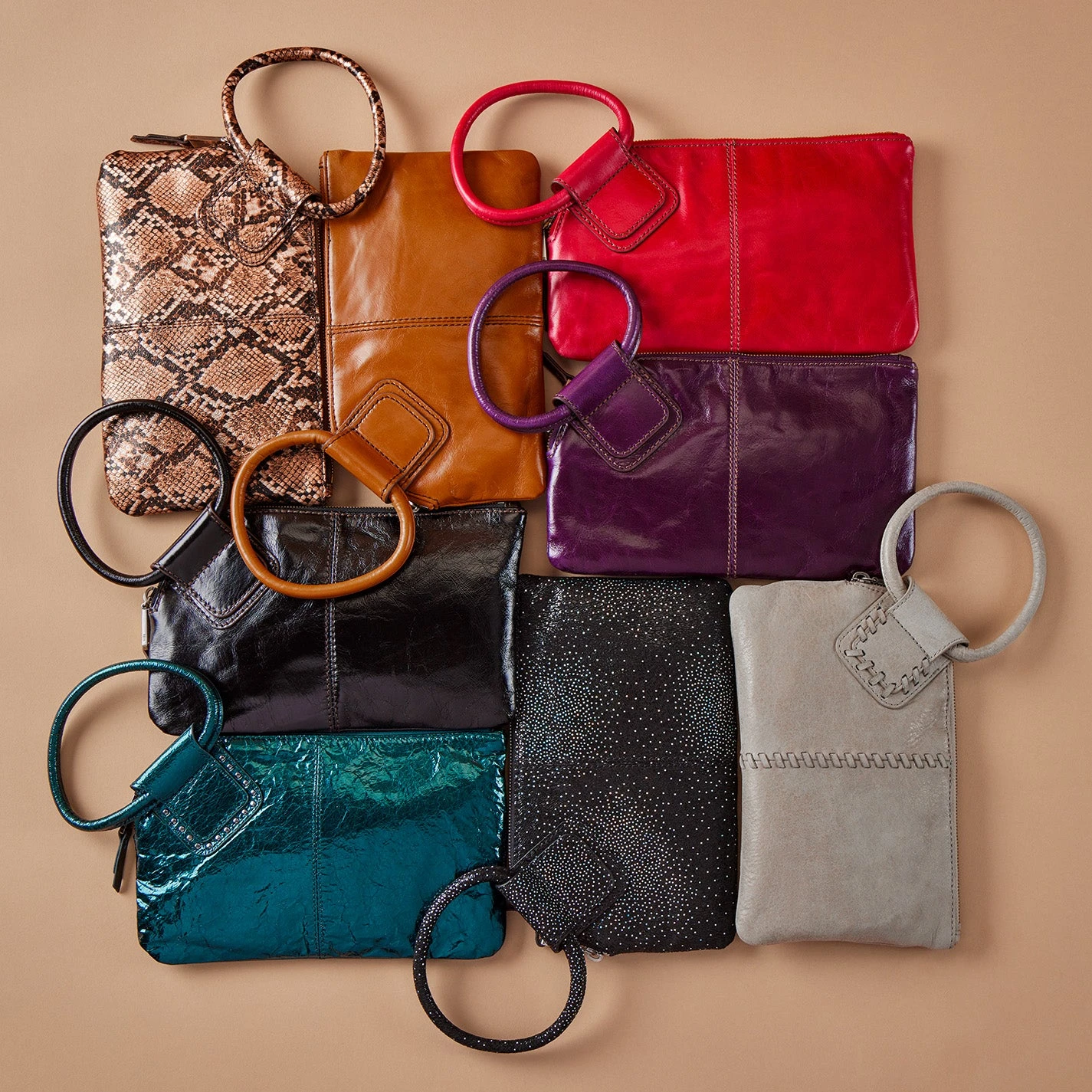 Sable Wristlet In Printed Leather - Silver Galaxy 2 Sable Wristlet In Printed Leather - Silver Galaxy - Image 2