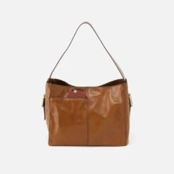 Render Shoulder Bag In Polished Leather - Truffle -Hobo Sales Store VI 35775TRUF 04 a8d77ab5 4143 4ec0 b48b 6872b37b0247