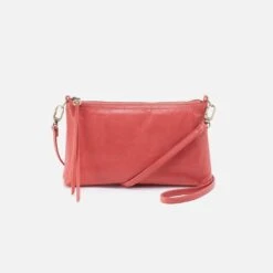Darcy Crossbody In Polished Leather - Cherry Blossom