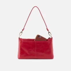 Darcy Crossbody In Polished Leather - Claret -Hobo Sales Store VI 35810CLRT 06