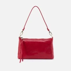 Darcy Crossbody In Polished Leather - Claret -Hobo Sales Store VI 35810CLRT 07