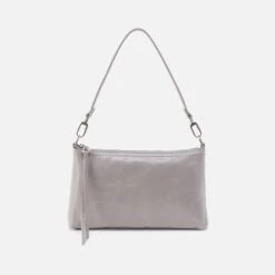 Darcy Crossbody In Polished Leather - Light Grey 13 Darcy Crossbody In Polished Leather - Light Grey -Hobo Sales Store VI 35810LTGR 07