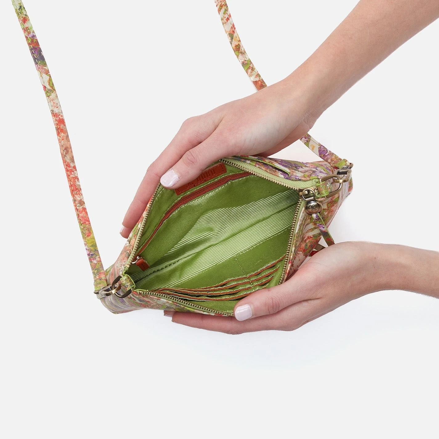 Darcy Crossbody In Printed Leather - Tropic Print 3 Darcy Crossbody In Printed Leather - Tropic Print - Image 3