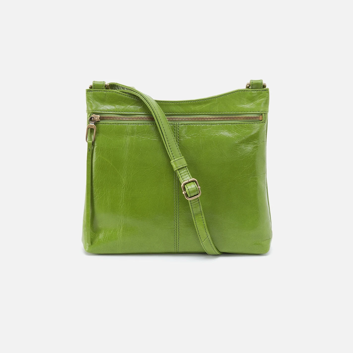 Cambel Crossbody In Polished Leather - Garden Green 1 Cambel Crossbody In Polished Leather - Garden Green