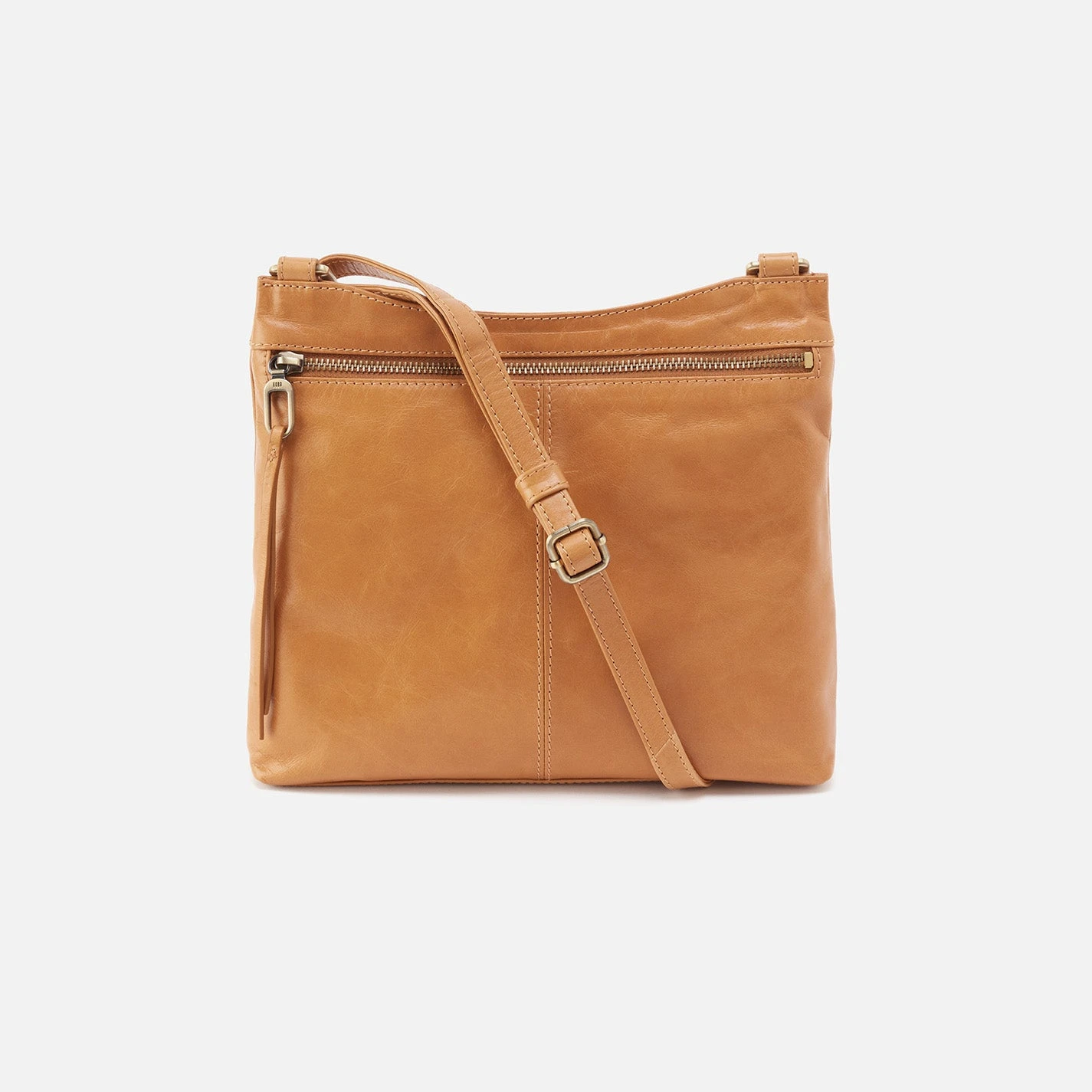Cambel Crossbody In Polished Leather - Natural 1 Cambel Crossbody In Polished Leather - Natural