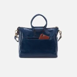 Sheila Medium Satchel In Polished Leather - Denim 7 Sheila Medium Satchel In Polished Leather - Denim -Hobo Sales Store VI 35840DENM 05 b19cfa1b 747d 4676 9d07 576c88999dd1