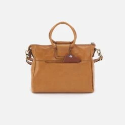 Sheila Medium Satchel In Polished Leather - Natural -Hobo Sales Store VI 35840NTRL 04