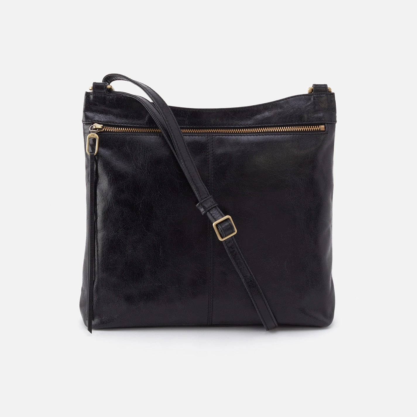 Cambel Large Crossbody In Polished Leather - Black 1 Cambel Large Crossbody In Polished Leather - Black