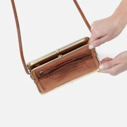 Lauren Crossbody In Polished Leather - Truffle -Hobo Sales Store VI 35922TRUF 03 cb8f1fbc 7e75 4874 a0e9 14ce34e135b6