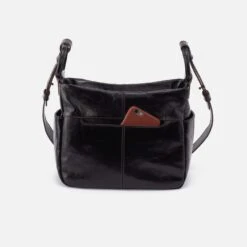 Sheila Crossbody In Polished Leather - Black -Hobo Sales Store VI 35923BLK 04