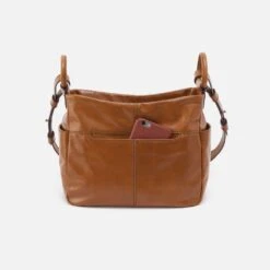 Sheila Crossbody In Polished Leather - Truffle -Hobo Sales Store VI 35923TRUF 04