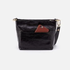 Ashe Crossbody In Polished Leather - Black -Hobo Sales Store VI 35929BLK 05