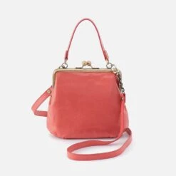 Alba Crossbody In Polished Leather - Cherry Blossom