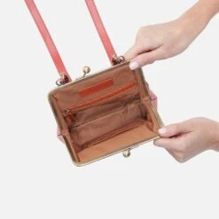 Alba Crossbody In Polished Leather - Cherry Blossom -Hobo Sales Store VI 35931CHBL 03