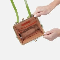 Alba Crossbody In Polished Leather - Garden Green -Hobo Sales Store VI 35931GDGR 03