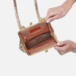 Alba Crossbody In Metallic Leather - Gilded Marble -Hobo Sales Store VI 35931GLMB 03