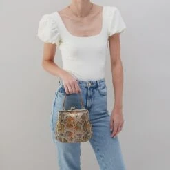 Alba Crossbody In Printed Leather - Opal Snake Print 8 Alba Crossbody In Printed Leather - Opal Snake Print -Hobo Sales Store VI 35931OSNK 04
