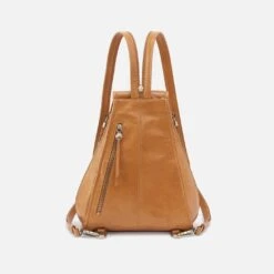 Betta Backpack In Polished Leather - Natural -Hobo Sales Store VI 35936NTRL 05