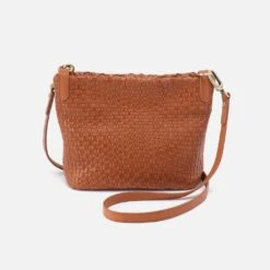 Bolder Convertible Crossbody In Wave Weave Leather - Wheat